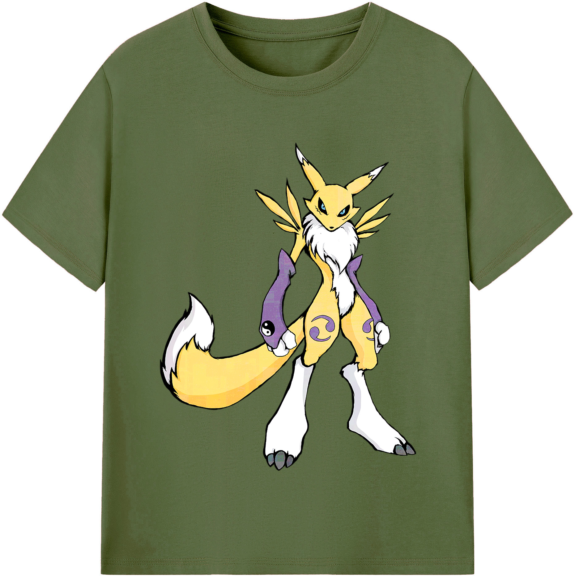 （画像用） Digimon デジタルモンスター/デジモン 綿100％半袖Tシャツ（フロントプリント）